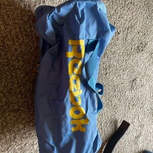 Reebok Light Blue Duffel with Yellow Logo